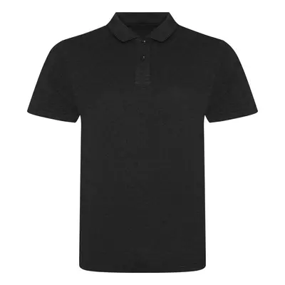 Pánská polokošile TRI-BLEND Just Polos - černá žíhaná