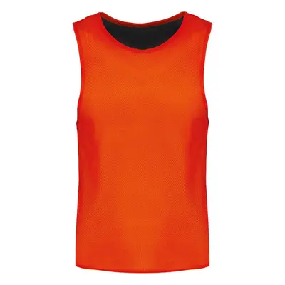 Dětský rozlišovací dres MULTISPORT BIB - červený pomeranč / černá