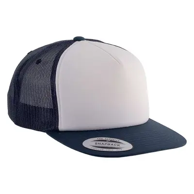 Snapback kšiltovka TRUCKER - námořnická modrá / bílá / námořnická modrá