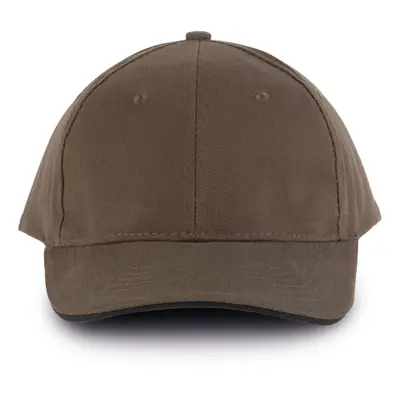 Unisex kšiltovka Orlando - khaki / černá