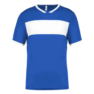 Dětské sportovní tričko SHORT SLEEVE JERSEY - sportovní královská modrá / bílá