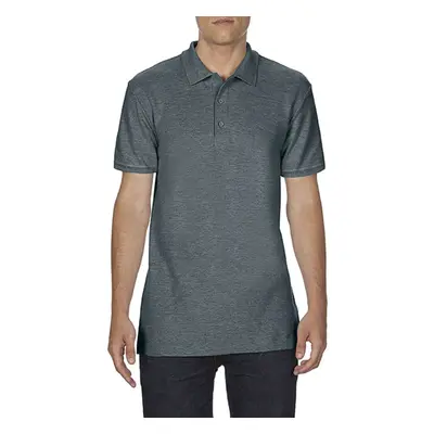 Unisex polokošile SOFTSTYLE - tmavě žíhaná