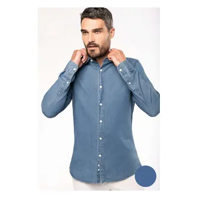 Pánská džínová košile Chambray - chambray modrá