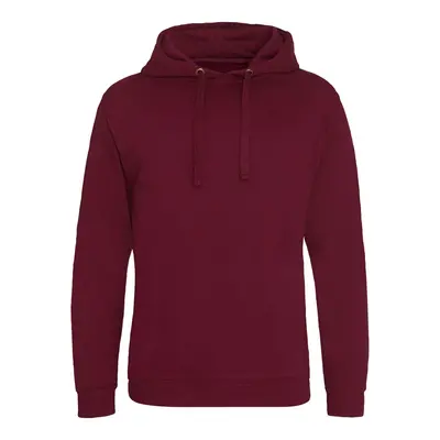 Unisex mikina bez kapsy Just Hoods - burgundská fialová