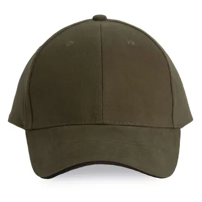 Unisex kšiltovka Orlando - tmavě khaki / tmavě šedá