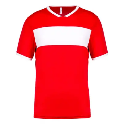 Dětské sportovní tričko SHORT SLEEVE JERSEY - sportovní červená / bílá