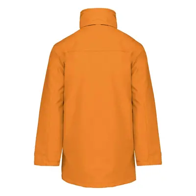 Unisex prošívaná parka s kapsami Press - oranžová