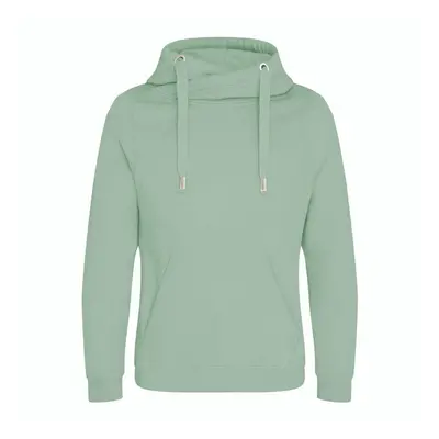 Unisex mikina s vysokým límcem Just Hoods - Dusty Green