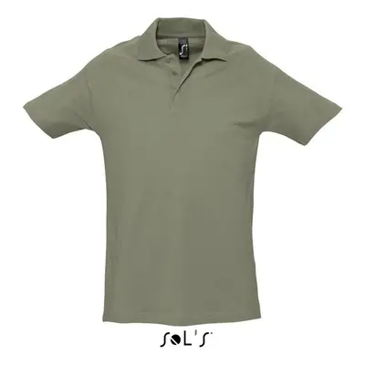 Pánská bavlněná polokošile SPRING - khaki