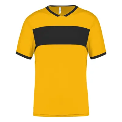 Dětské sportovní tričko SHORT SLEEVE JERSEY - sportovní žlutá / černá