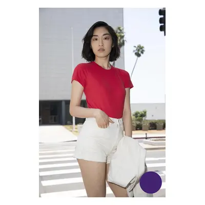 Dámské bavlněné tričko FINE American Apparel - purpurová