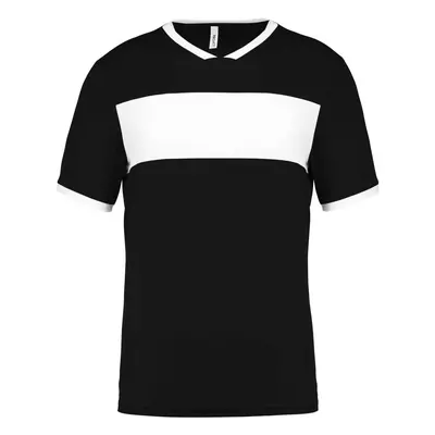 Dětské sportovní tričko SHORT SLEEVE JERSEY - černá / bílá