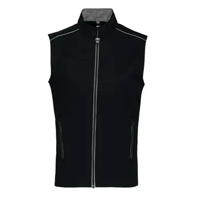 Unisex vesta GILET - černá / stříbrná