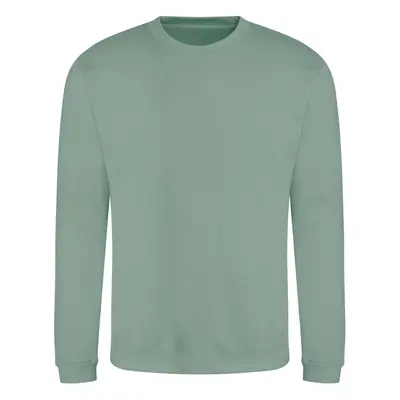 Unisex mikina bez kapuce AWDIS - Dusty Green