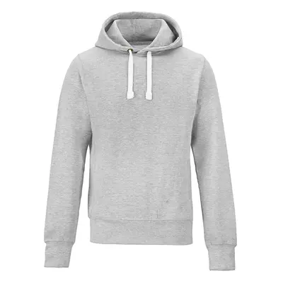 Unisex kontrastní mikina Just Hoods - šedá žíhaná