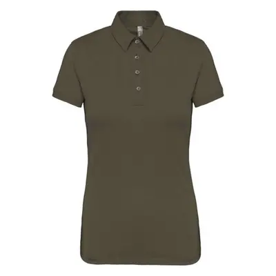 Dámská bavlněná polokošile Cotton - světlá khaki