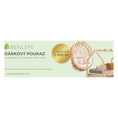 Benlemi Dárkový poukaz v hodnotě 2 000 Kč