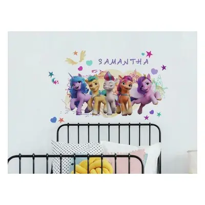 York Wallcoverings Samolepky s pohádkovým motivem MY LITTLE PONY se jménem vašeho dítěte