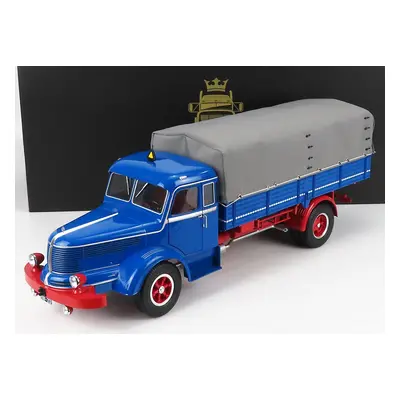 Road-kings Krupp Titan Swl80 Truck Canvas Top Telonato 2-assi 1950 1:18 Modrá Červená