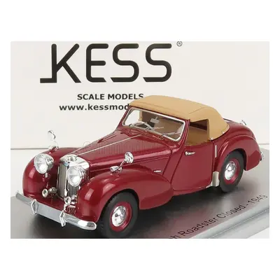 Kess-model Triumph Roadster Closed 1949 1:43 Red Met Beige