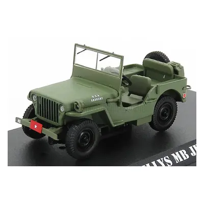 Greenlight Jeep Willys Mb Open 1942 - M-a-s-h 1:43 Vojenská Zelená