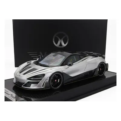 Motorhelix Mclaren 720s Mansory 2019 1:18 Stříbrný Uhlík