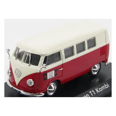 Norev Volkswagen T1 Minibus Autoverhuur Rotterdam 1958 1:43 Červená Bílá