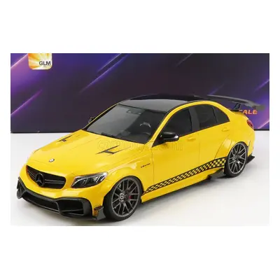 Glm-models Mercedes benz C-class C63s Amg Darwinpro Widebody 2019 1:18 Žlutá