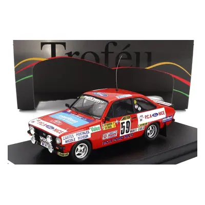 Trofeu Ford england Escort Mkii Rs2000 (night Version) N 59 Rally Montecarlo 1982 C.baroni - R.b