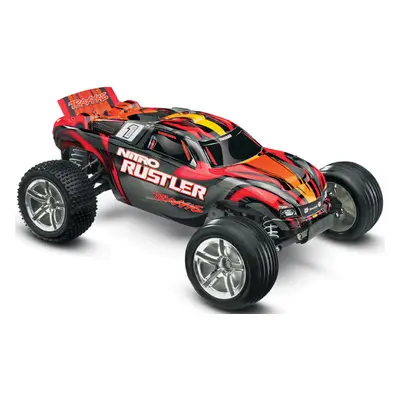 RC auto Traxxas Nitro Rustler 1:10 TQi RTR, červená