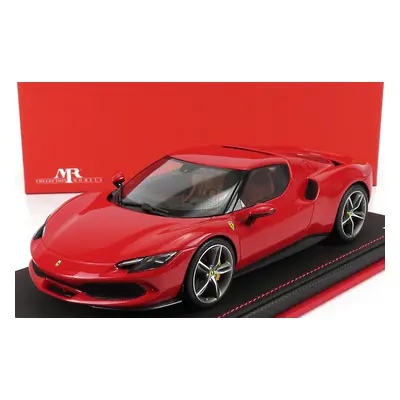 Mr-models Ferrari 296 Gtb Hybrid 830hp V6 2021 - Con Vetrina - With Showcase 1:18 Rosso Corsa - 