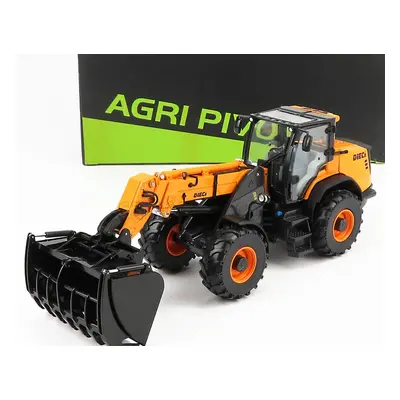 Ros-model Dieci T90 Plus Agri Pivot Ruspa Gommata 2010 - Tractor Scraper 1:32 Žlutá Černá