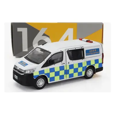 Tiny toys Toyota Hiace Minibus Hong Kong Police 2009 1:64 Bílá Modrá Žlutá