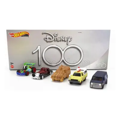 Mattel hot wheels Walt disney Set pěti modelů Disney 100. výročí 1:64