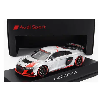 Spark-model Audi R8 Lms Gt4 Team Audi Sport N 0 Presentation 2023 1:43 Stříbrná Červená Černá