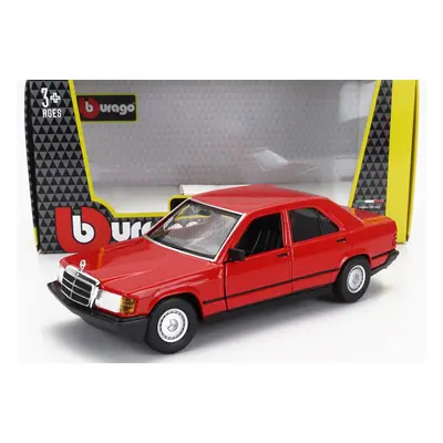 Bburago Mercedes benz 190e 1984 1:24 Red