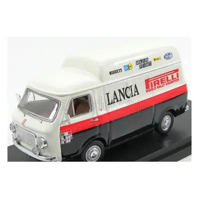 Rio-models Fiat 238 Van Tetto Alto 1970 - Assistenza Rally Pirelli Lancia 1:43 Bílá Černá Červen