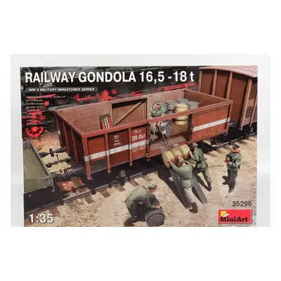 Miniart Trailer Carrozza Ferroviaria Railway Military Gondola 1:35 /