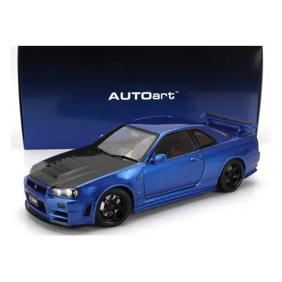 Autoart Nissan Skyline Gt-r (r34) Z-tune 2002 1:18 Bayside Blue Carbon