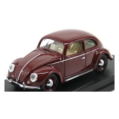 Rio-models Volkswagen Maggiolino Beetle 1200 De Luxe 1953 1:43 Bordeaux