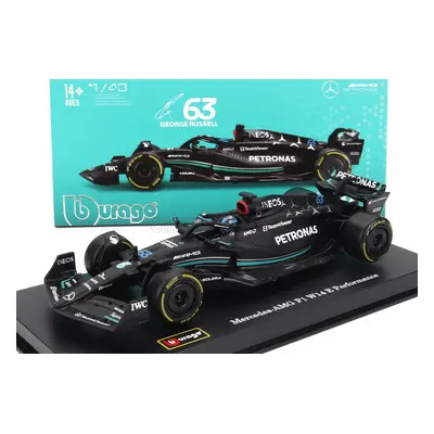 Bburago Mercedes gp F1 W14 Team Mercedes-amg Petronas F1 N 63 1:43, černá