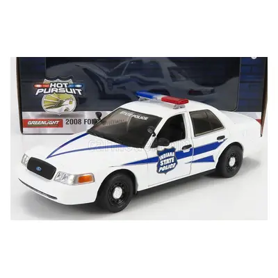 Greenlight Ford usa Crown Victoria Interceptor Indiana State Police 2008 1:24 Bílá