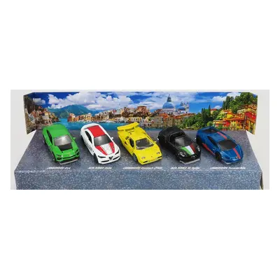 Majorette Lamborghini Set pěti modelů Italy Dreams Cars 1:64