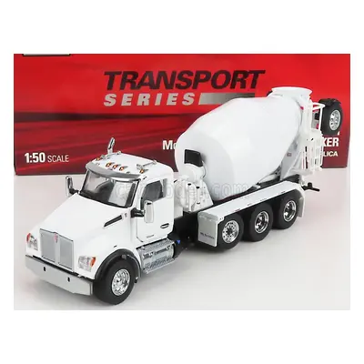 Dm-models Kenworth T880s Betoniera Tanker Cement Mixer Truck 4-assi 1990 1:50 Bílá