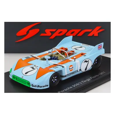 Spark-model Porsche 908/3 Spider N 7 Targa Florio 1971 J.siffert - B.redman 1:43 Světle Modrá