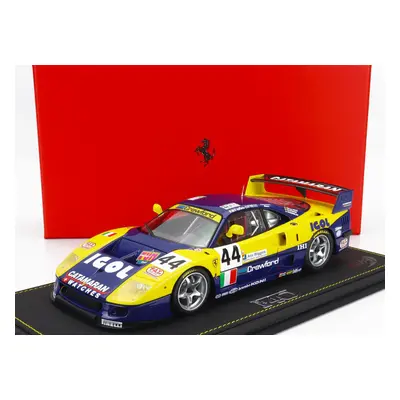 Bbr-models Ferrari F40 Gte 3.5l Turbo V8 Team Ennea Srl Igol N 44 1:18, žlutomodrá