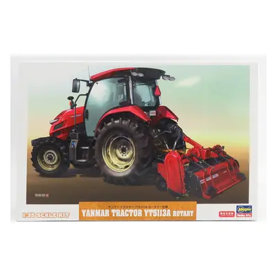 Hasegawa Yanmar Yt5113a Tractor With Rotary Trailer 1:35 /