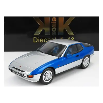 Kk-scale Porsche 924 Turbo Coupe 1986 1:18 Stříbrná Modrá Met