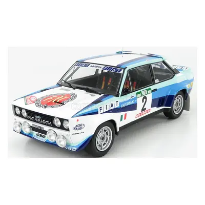 Ixo-models Fiat 131 Abarth Team Fiat Works (night Version) N 2 1:18, bílomodrá