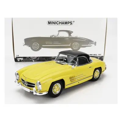 Minichamps Mercedes benz 300sl Roadster (w198) Cabriolet Hard-top 1958 1:18 Žlutá